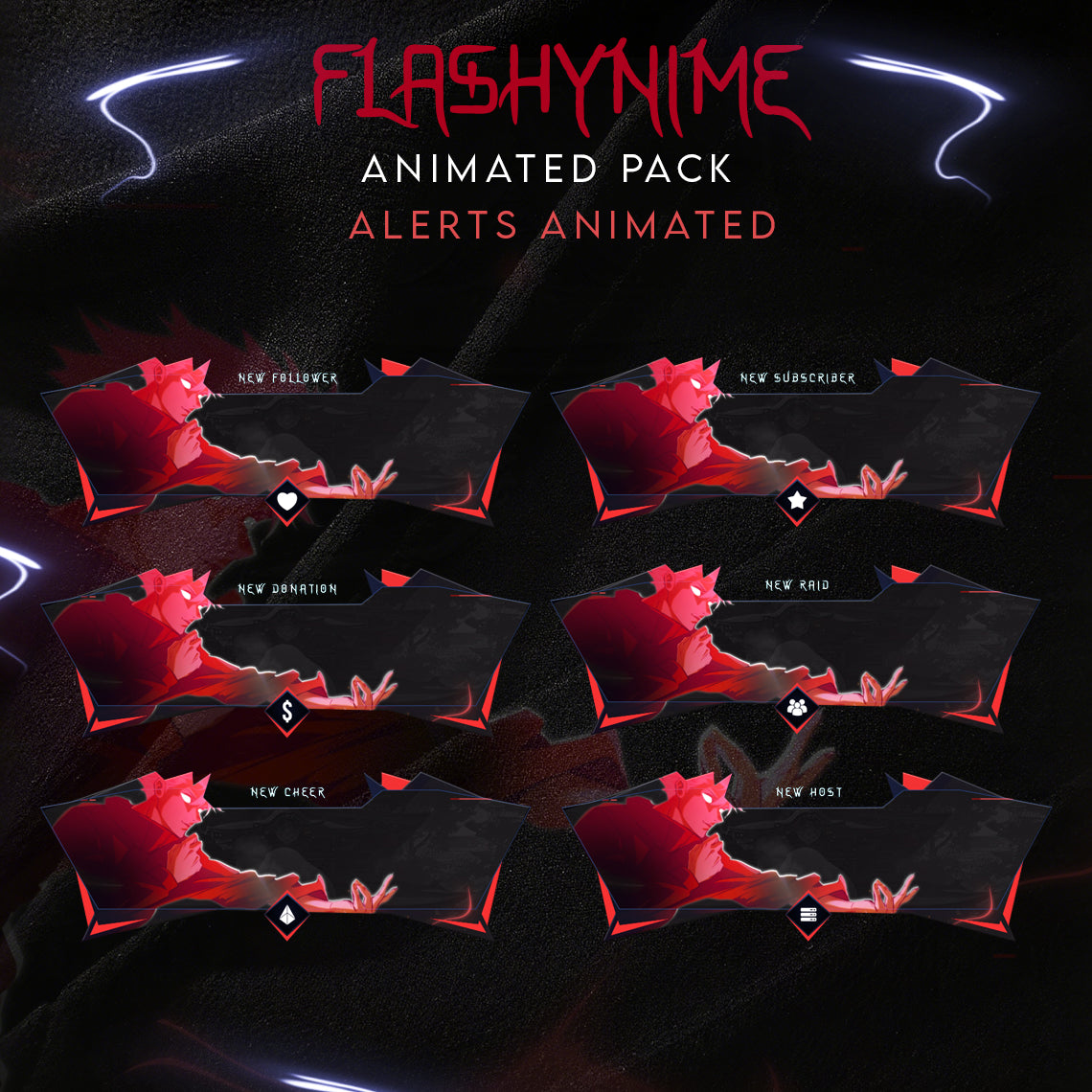 Jujutsu Kaisen Stream Package Twitch overlays full stream package