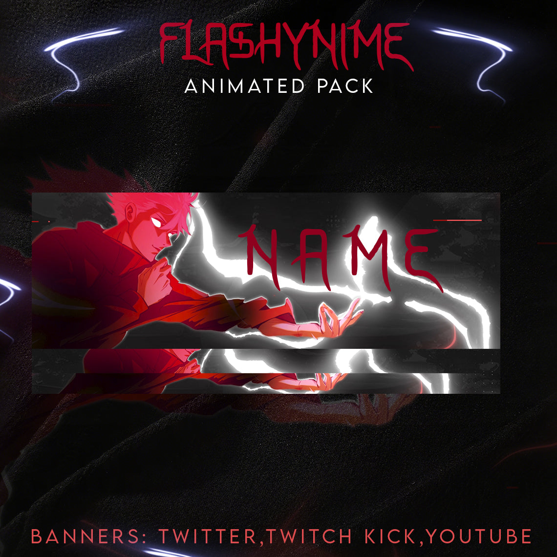 Jujutsu Kaisen Stream Package Twitch overlays full stream package