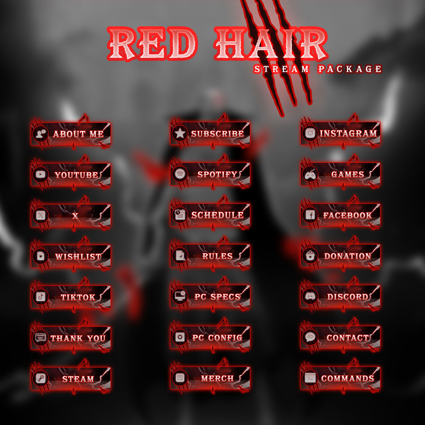 The Great Pirate Red Hair Shanks Stream Package Full Twitch