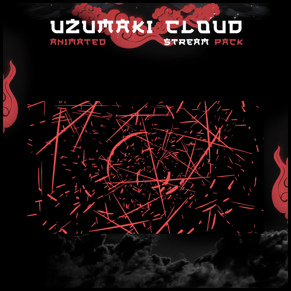 Uzumaki Stream Package Twitch overlays full stream package