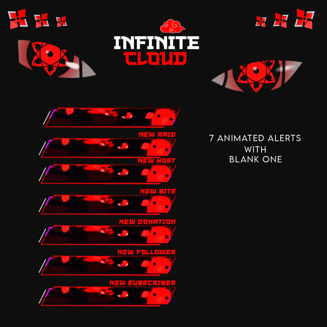 Infinite Cloud Stream Package Twitch overlays full stream package