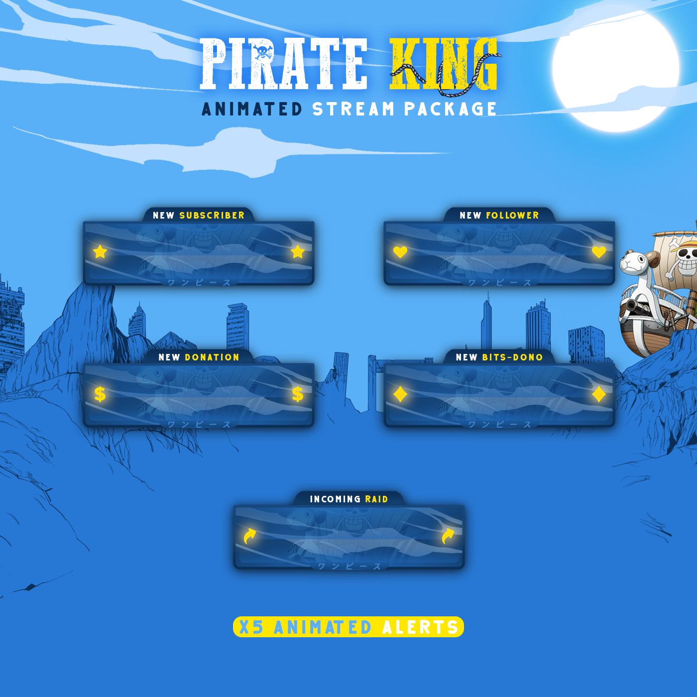 Animated stream package One piece Stream Package