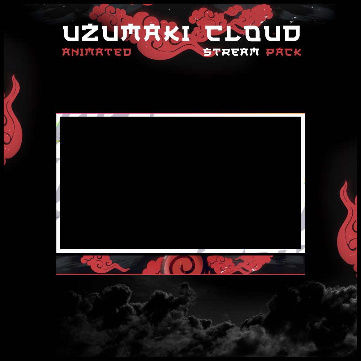 Uzumaki Stream Package Twitch overlays full stream package