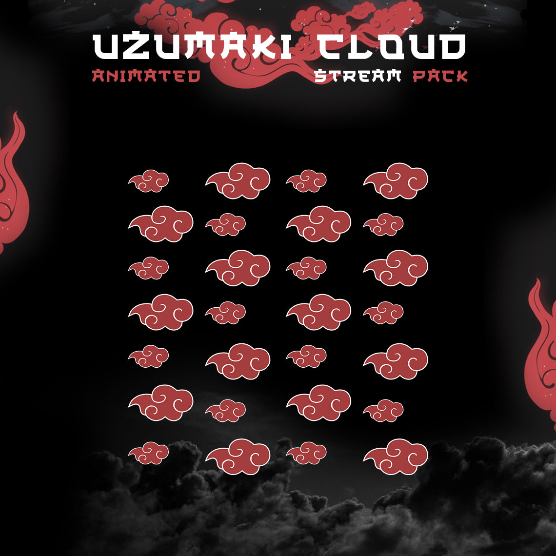 Uzumaki Stream Package Twitch overlays full stream package