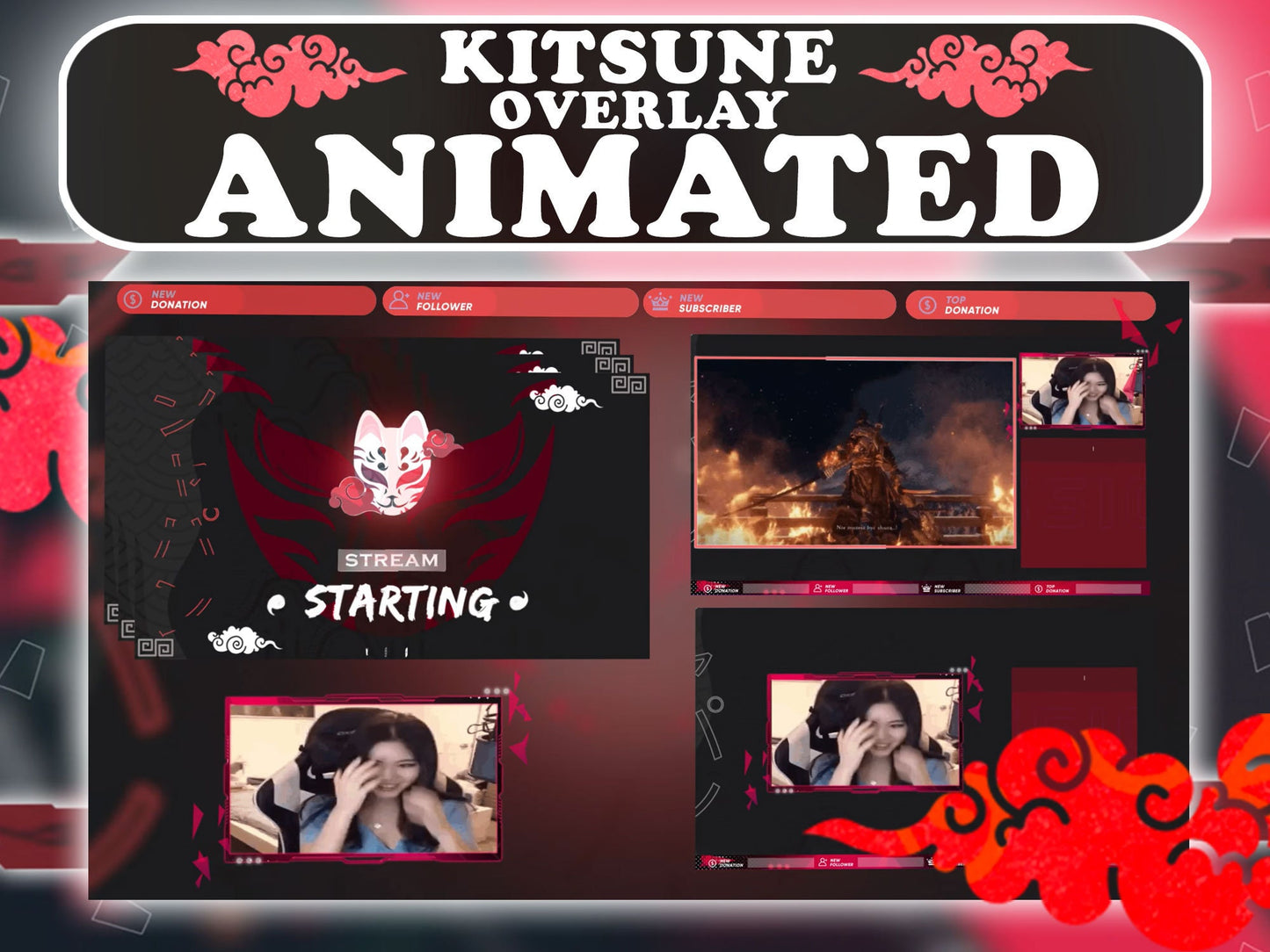 Animated Kitsune Mask Package