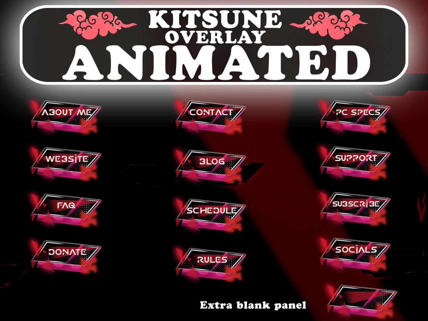 Animated Kitsune Mask Package