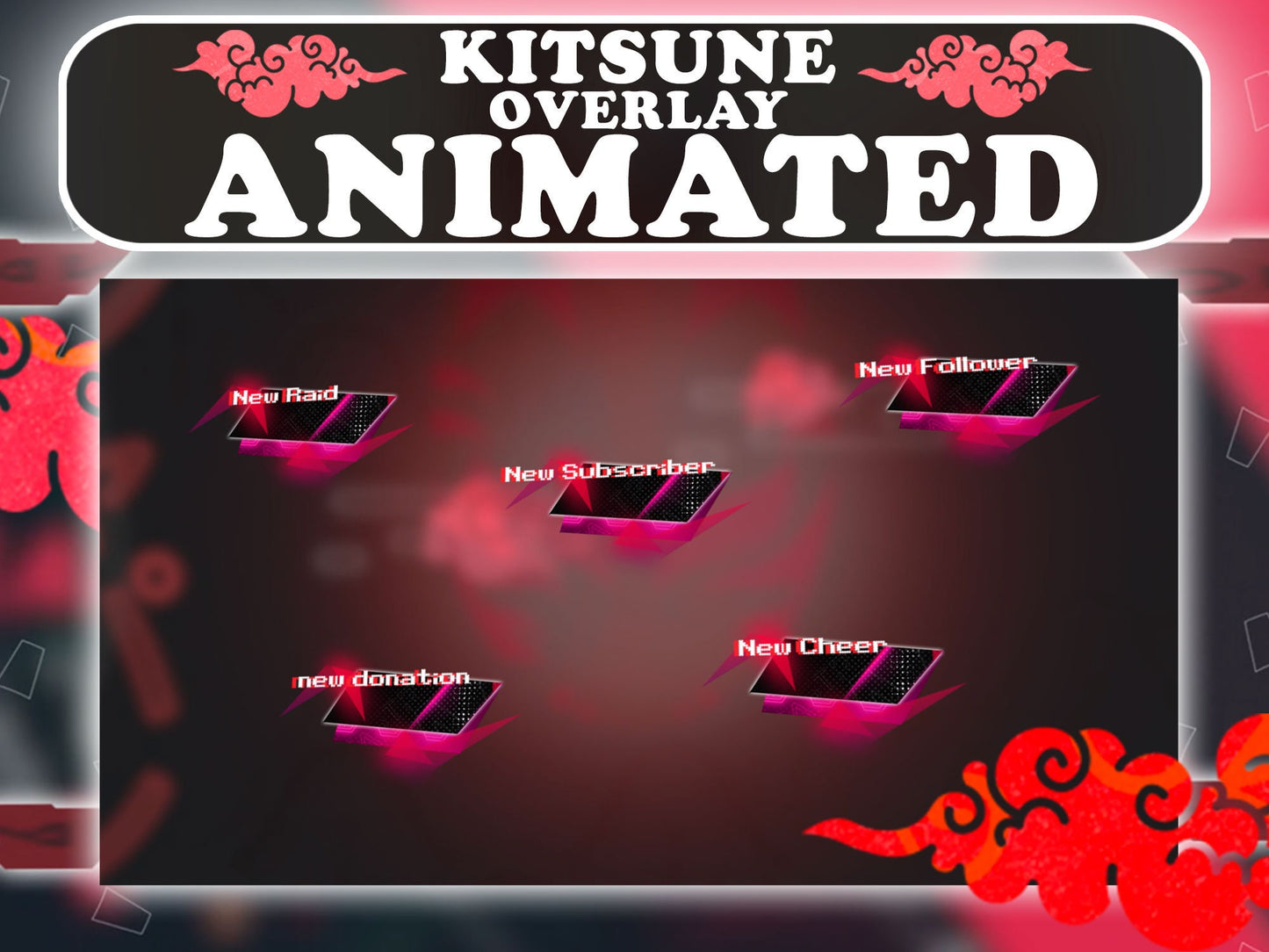 Animated Kitsune Mask Package