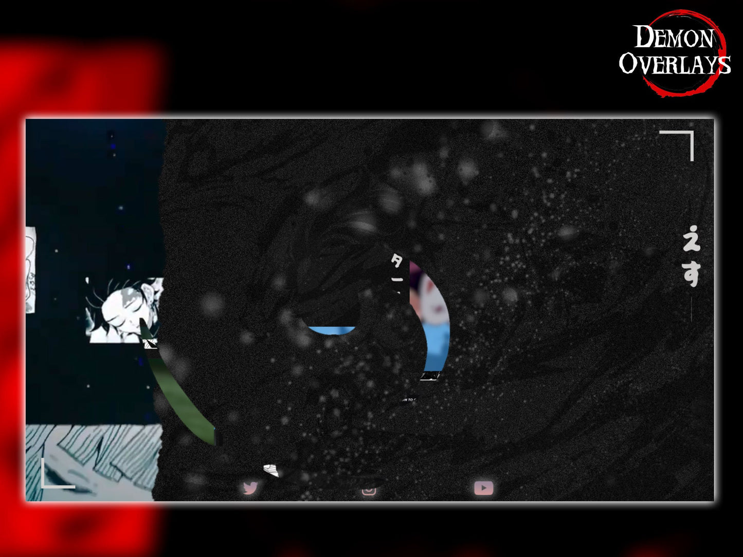 Animated Demon overlays Stream package