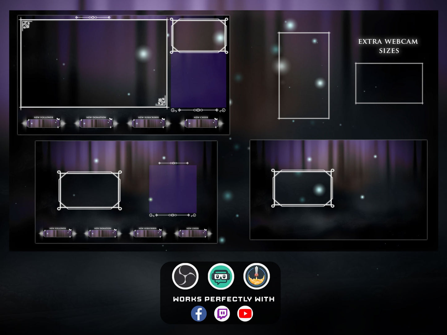 Animated Hollow overlays Hollow twitch package