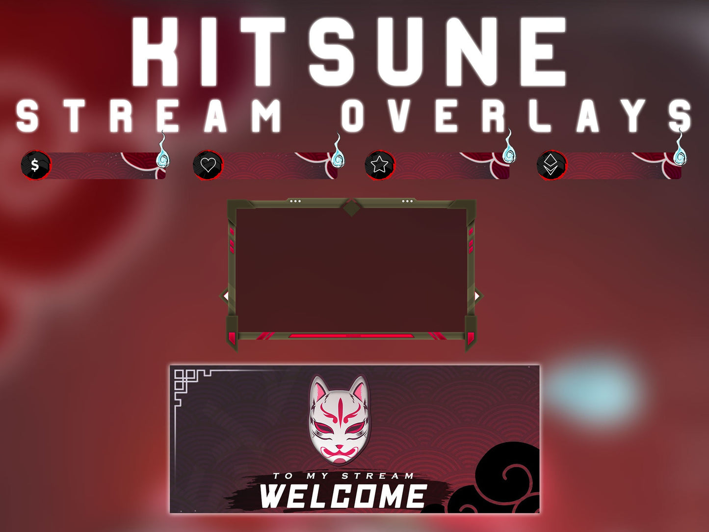 Animated Kitsune Red Stream Package