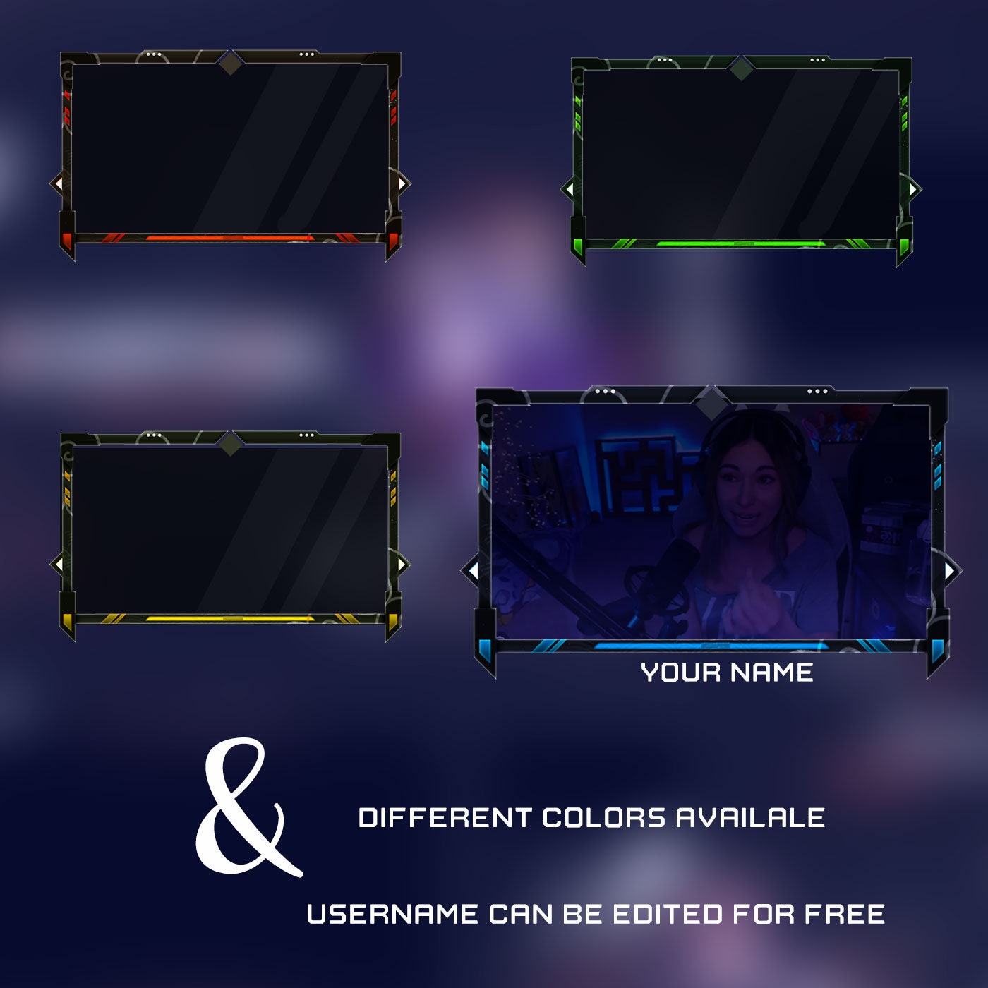 Animated Webcam Frame Pack