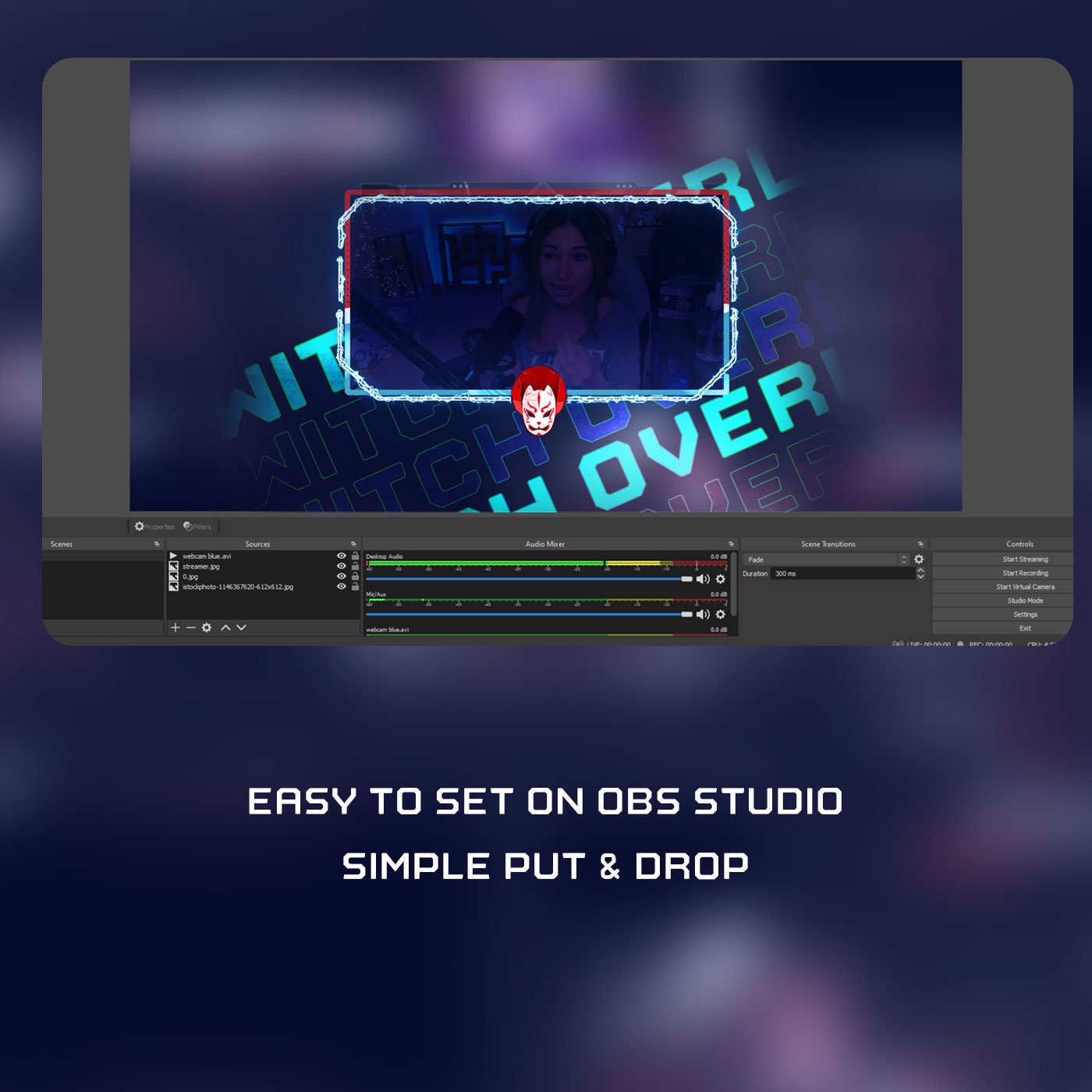 Animated Webcam Pack Kitsune