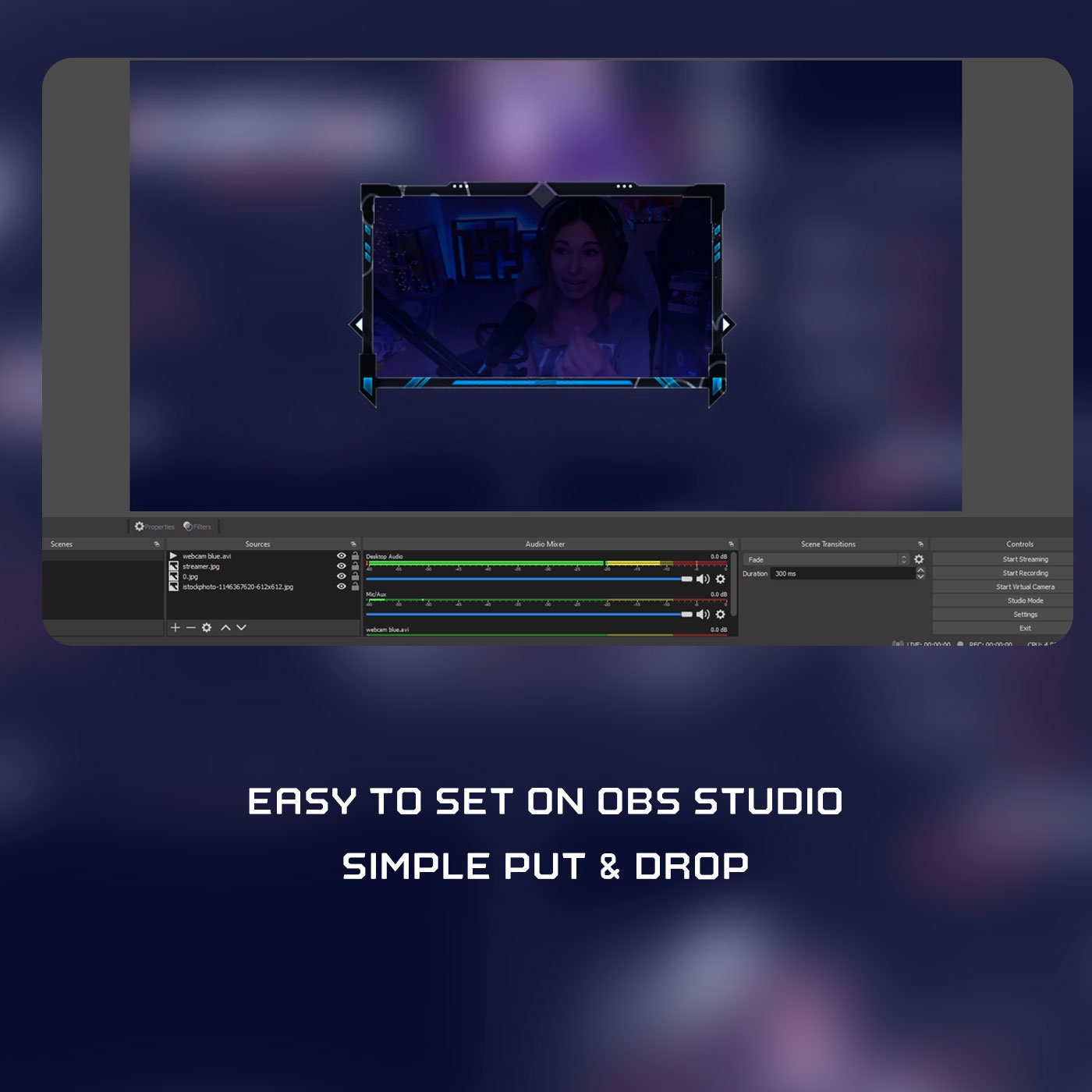 Animated Webcam Frame Pack