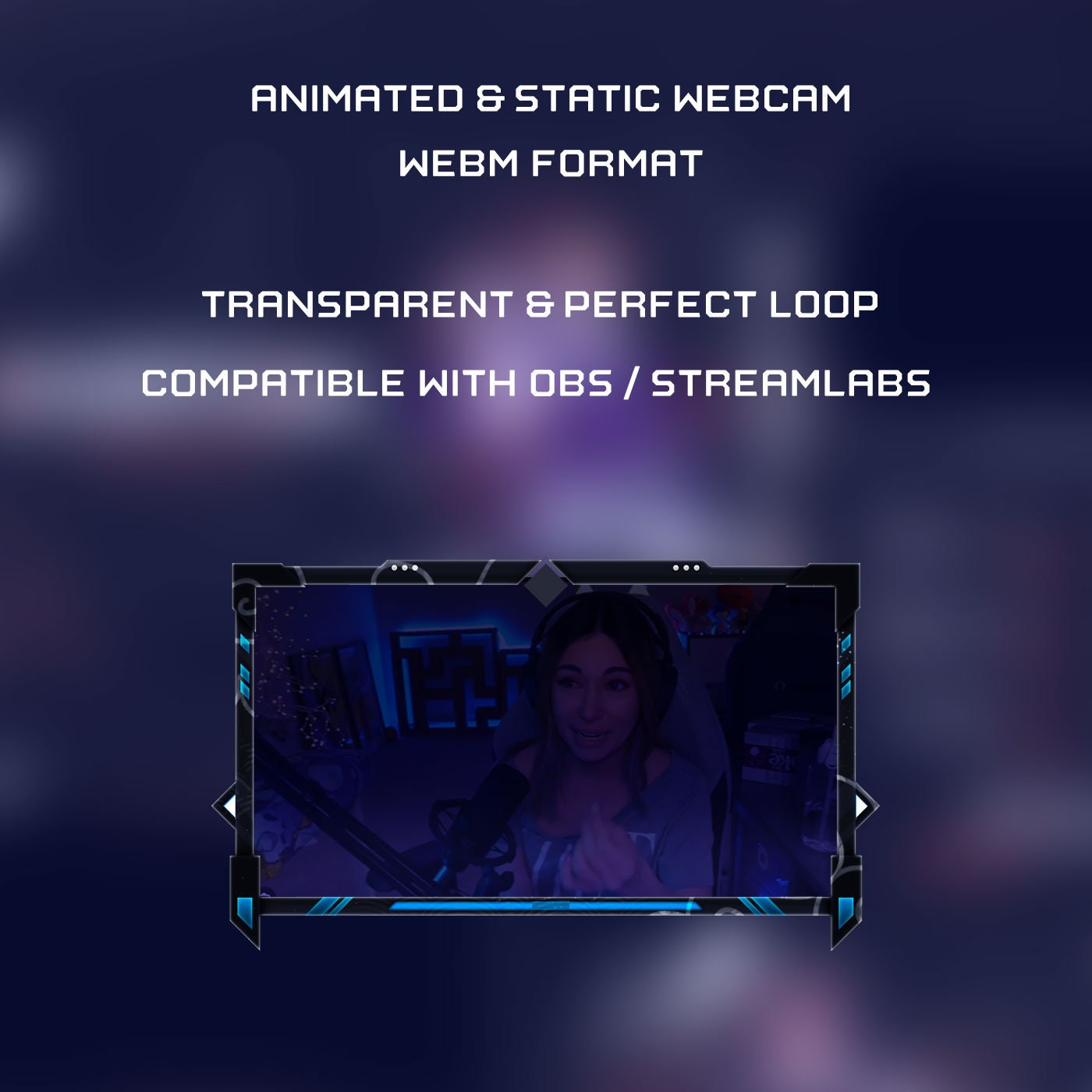 Animated Webcam Frame Pack