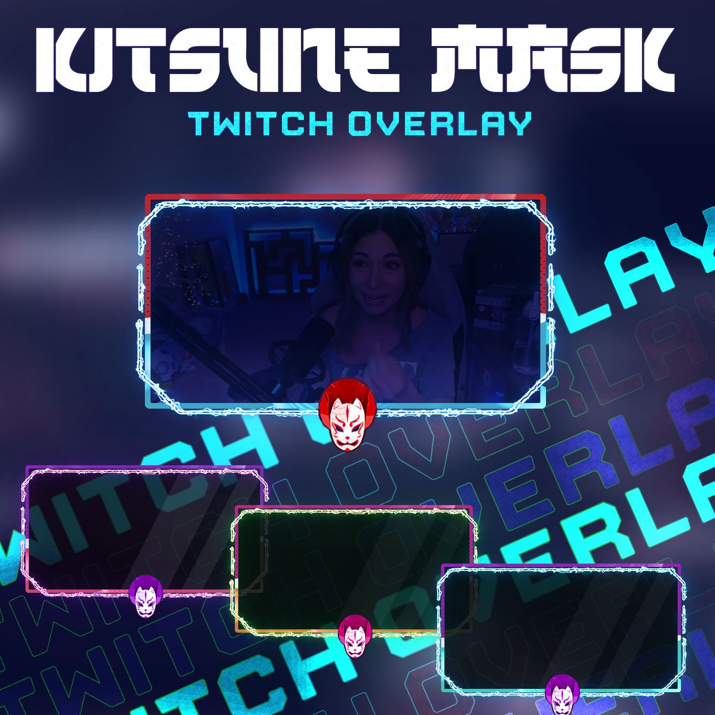 Animated Webcam Pack Kitsune