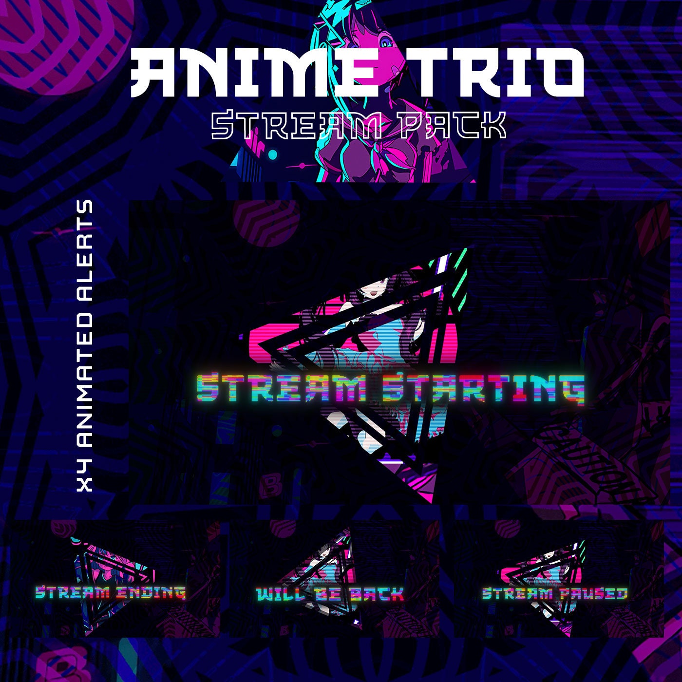 Retro Premium Animated Twitch Package