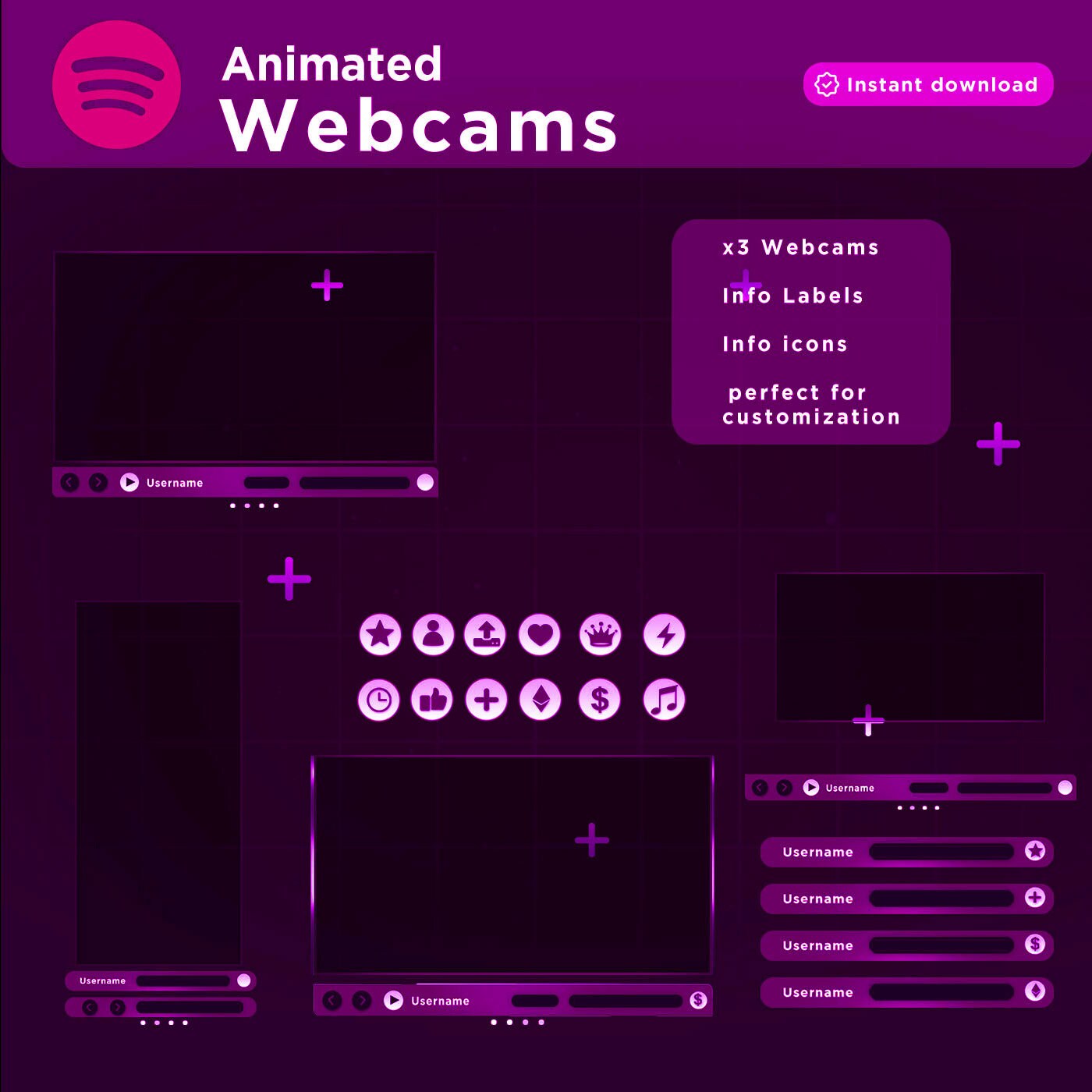 Animated Spotify Stream Package