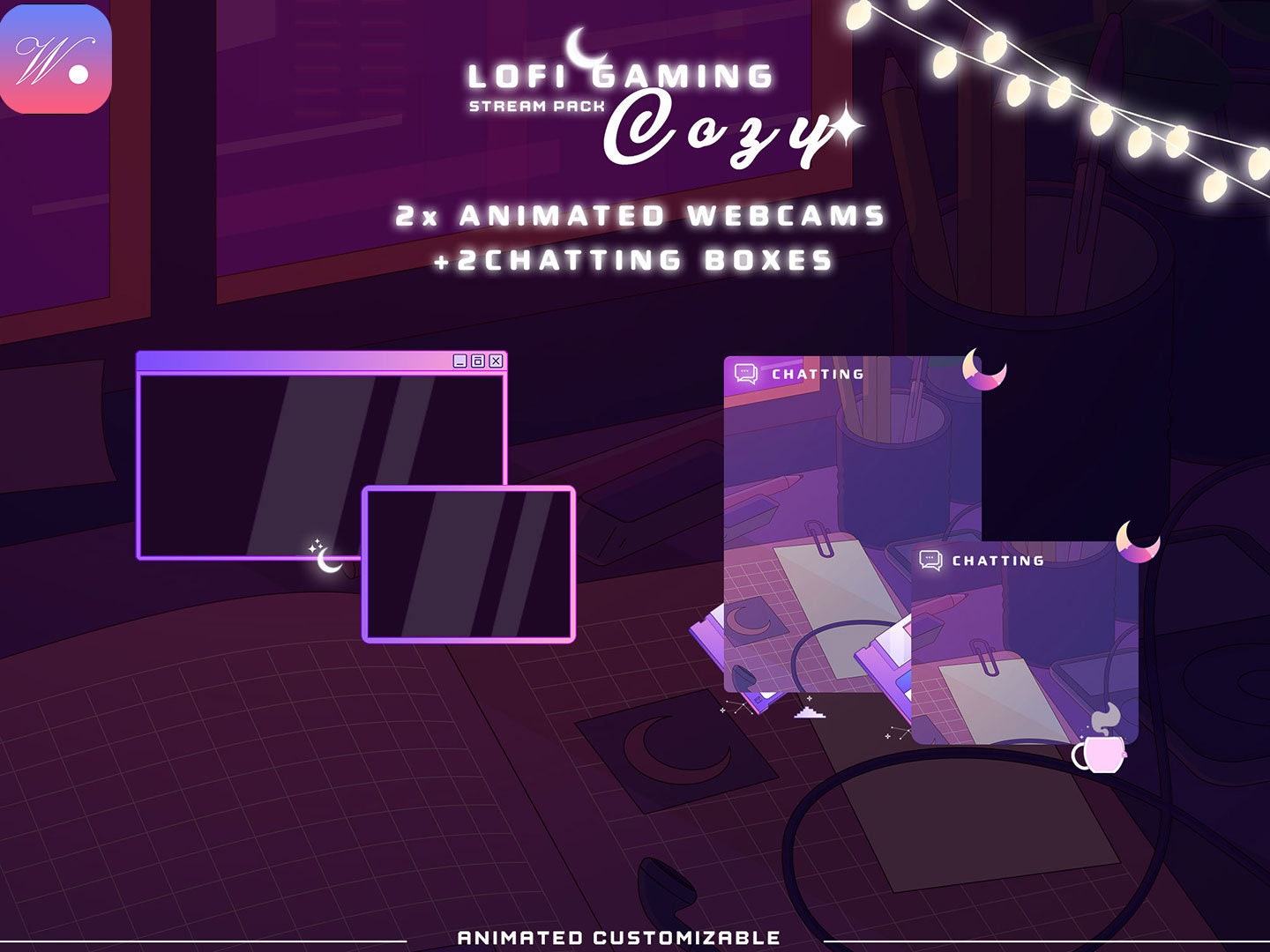 Animated Lofi Stream Package