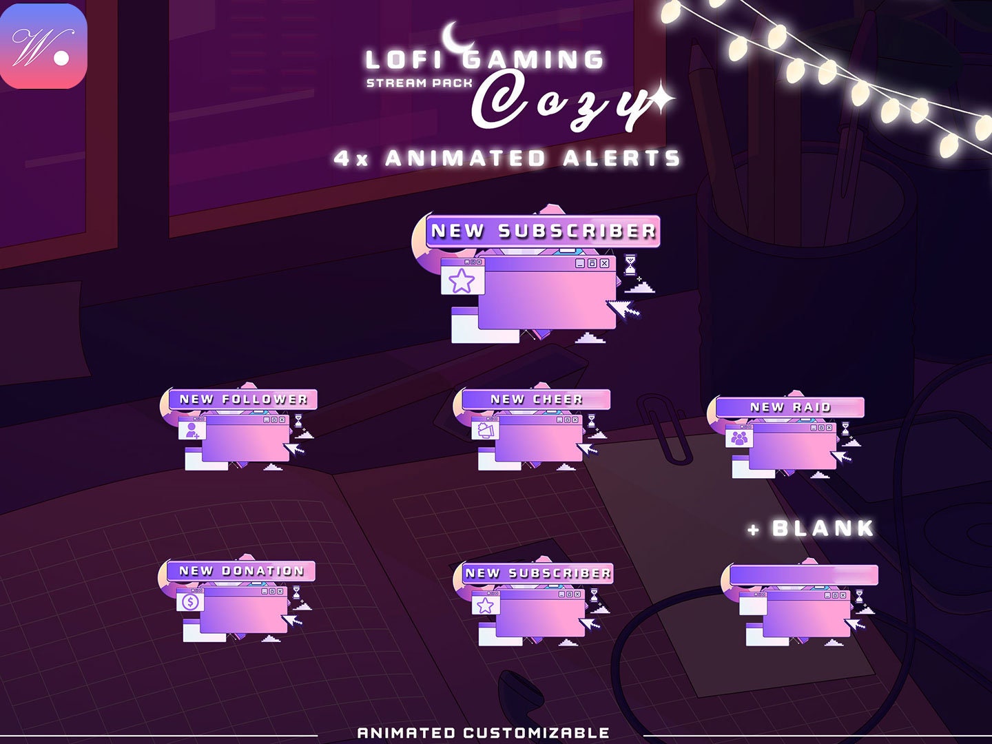 Animated Lofi Stream Package
