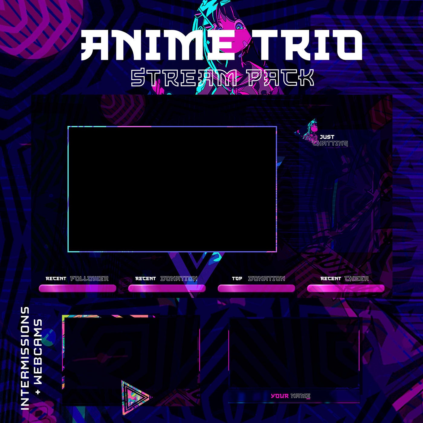 Retro Premium Animated Twitch Package