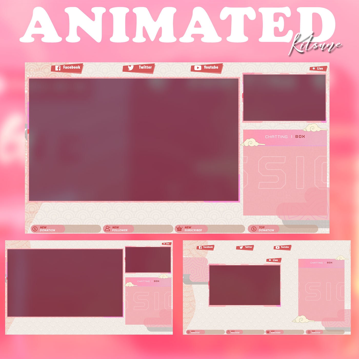 Animated Kitsune Stream Package
