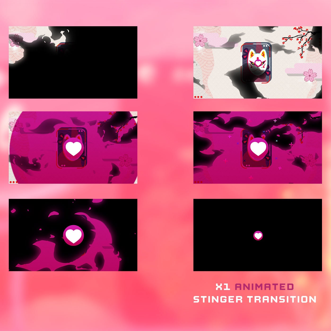 Animated Kitsune Stream Package