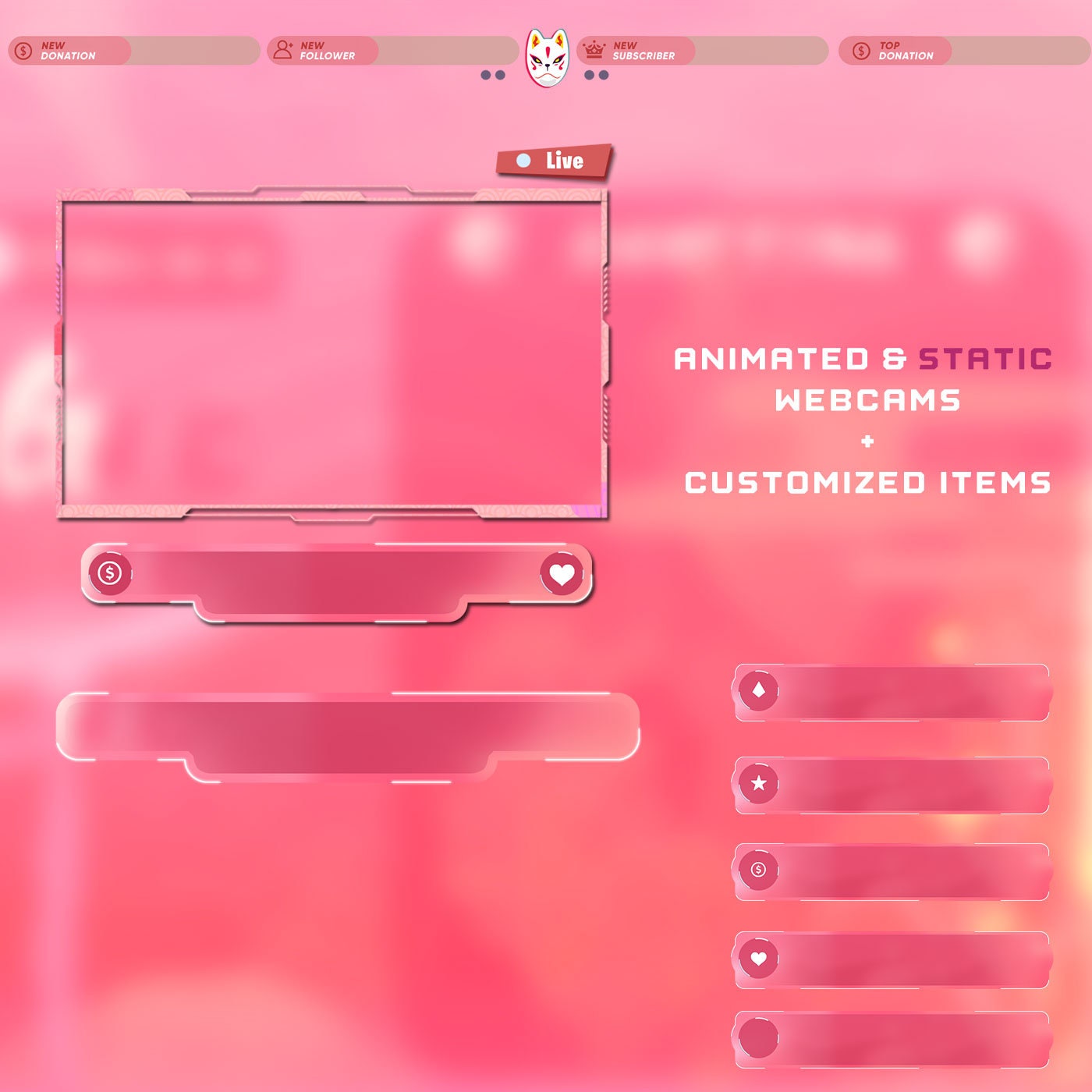 Animated Kitsune Stream Package