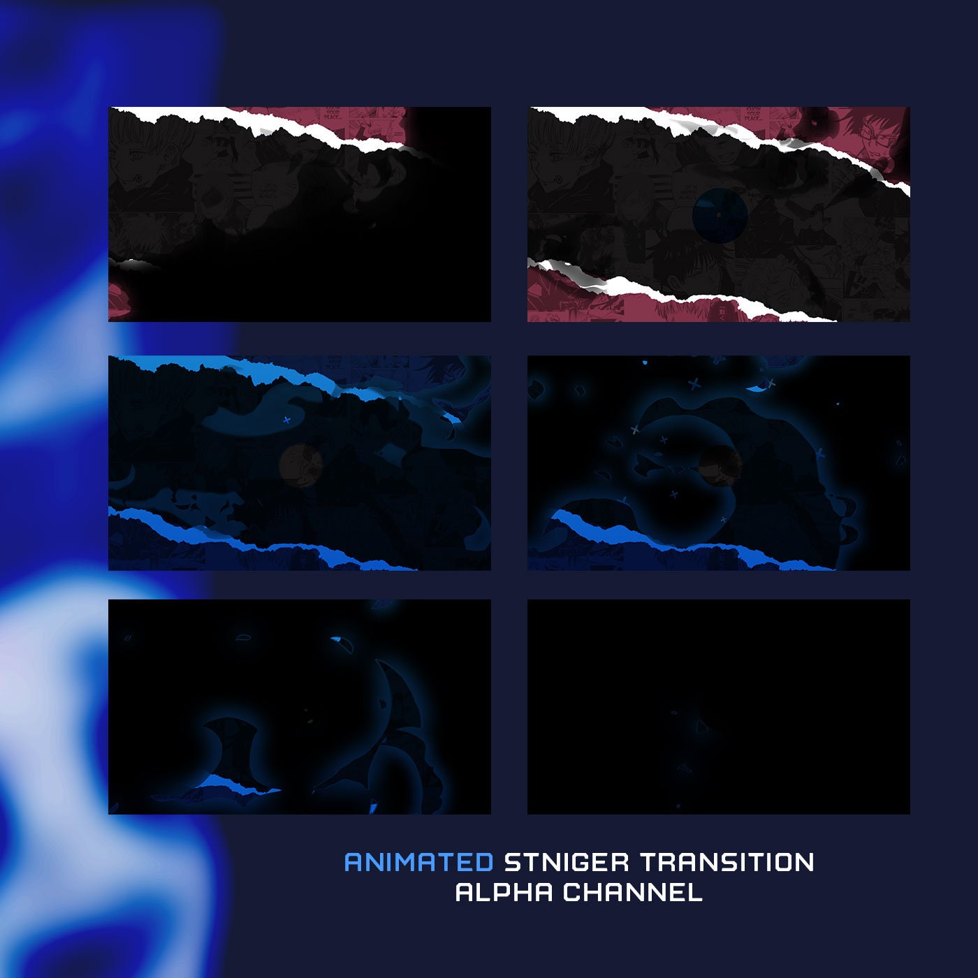 Premium Animated Cursed Jujutsu Overlay Package