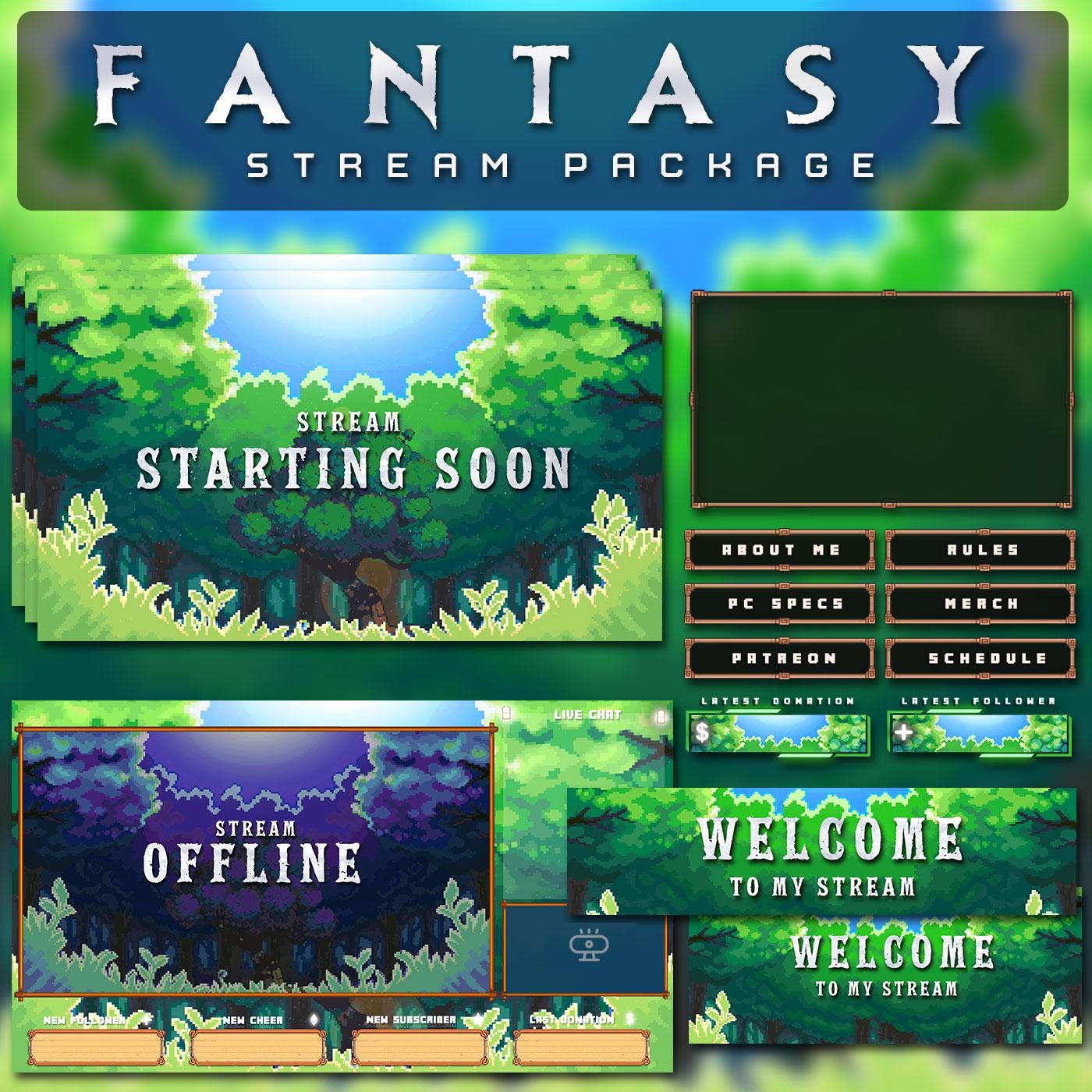 Premium Fantasy RPG Stream Package