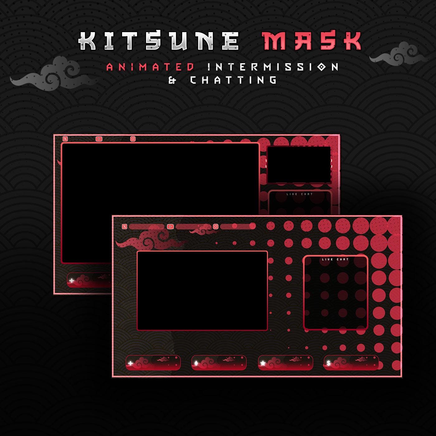 Animated kitsune Mask Package