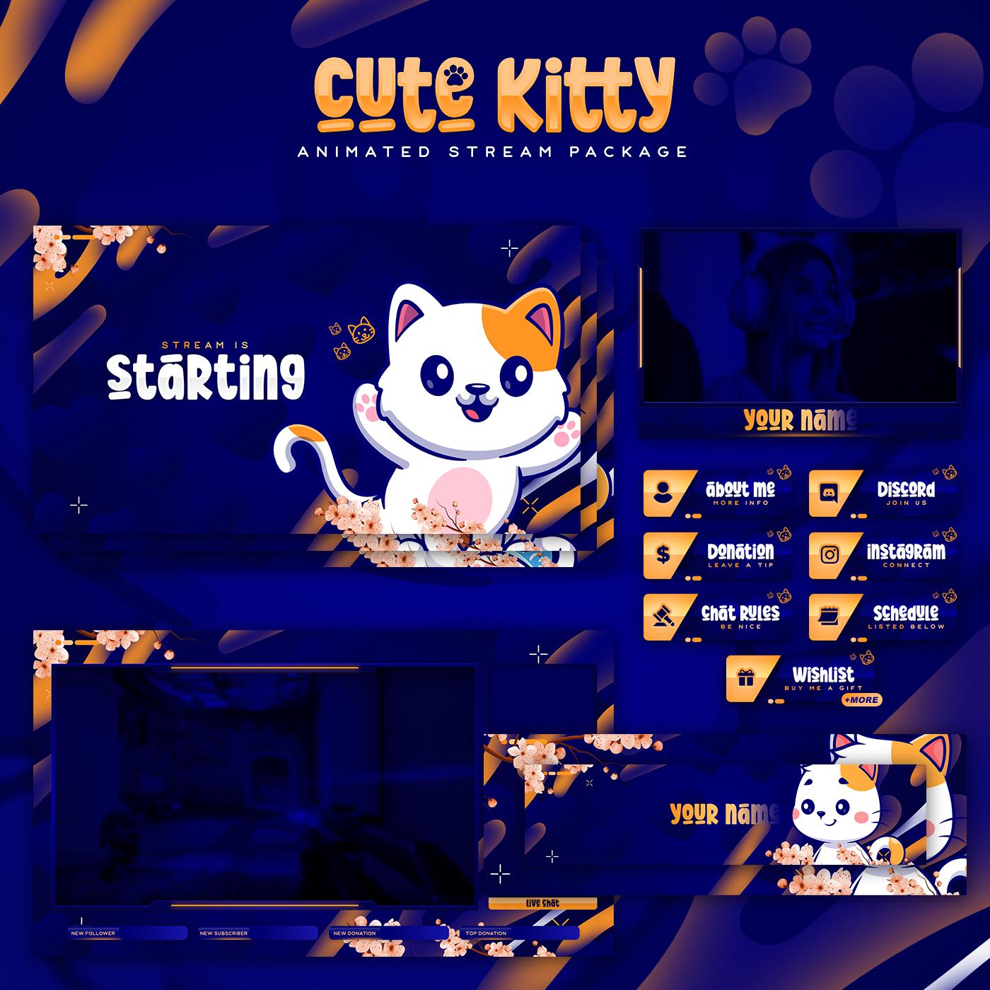 Premium Cute Kitty Stream Package