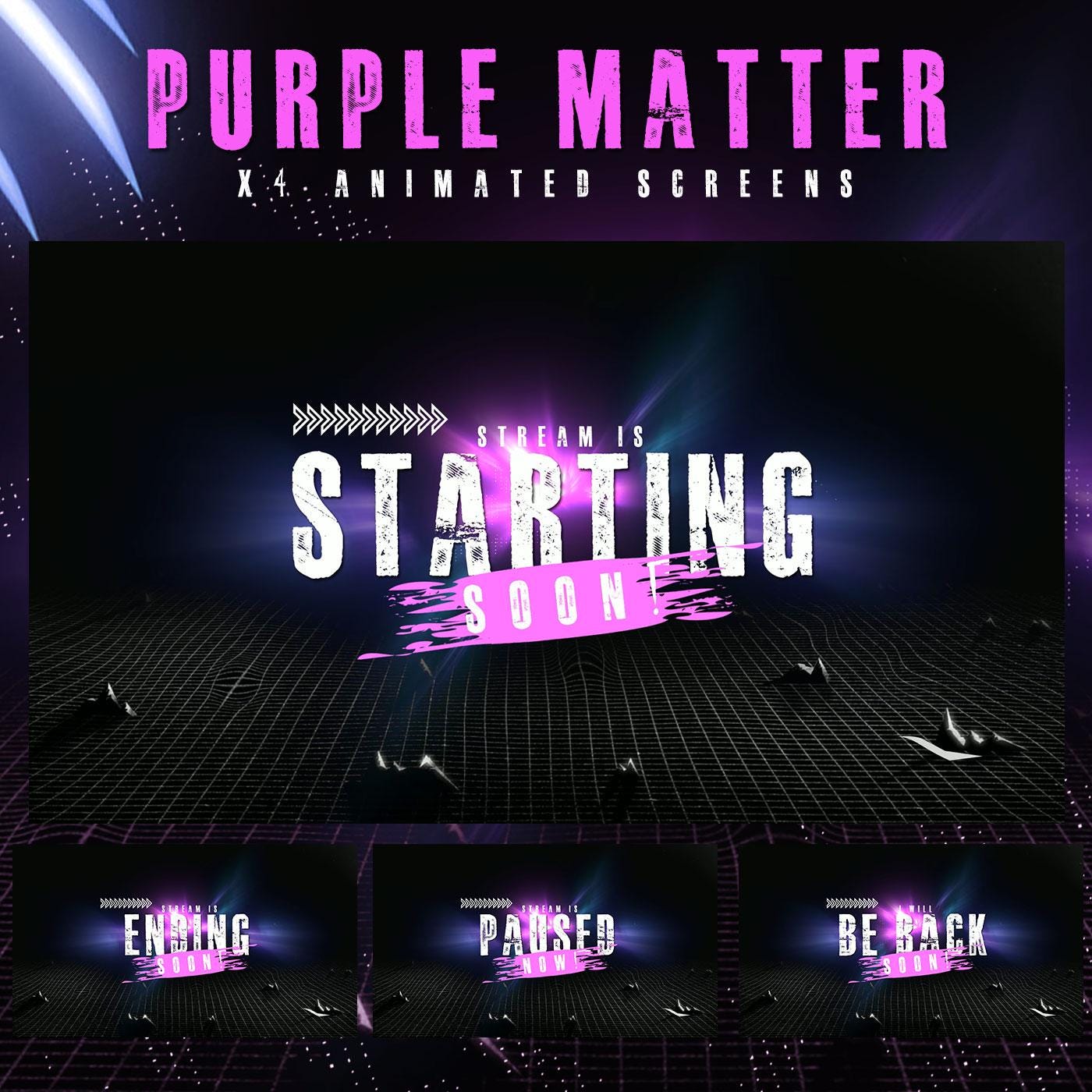 Animated Purple Matter Stream Package