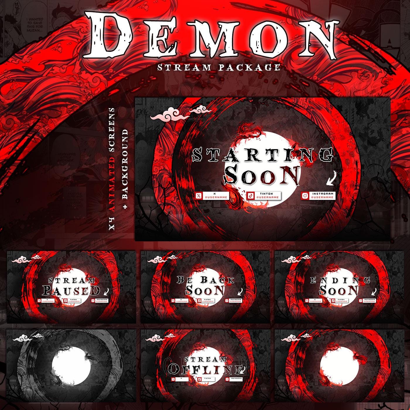 Demon Slayer Stream Package