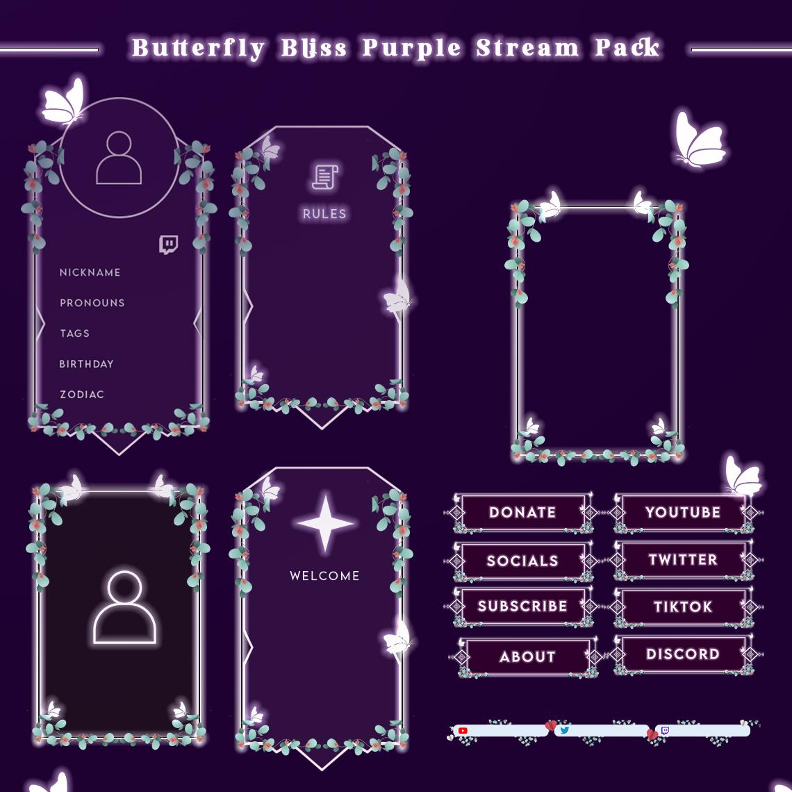 Butterfly Bliss Purple Stream Package