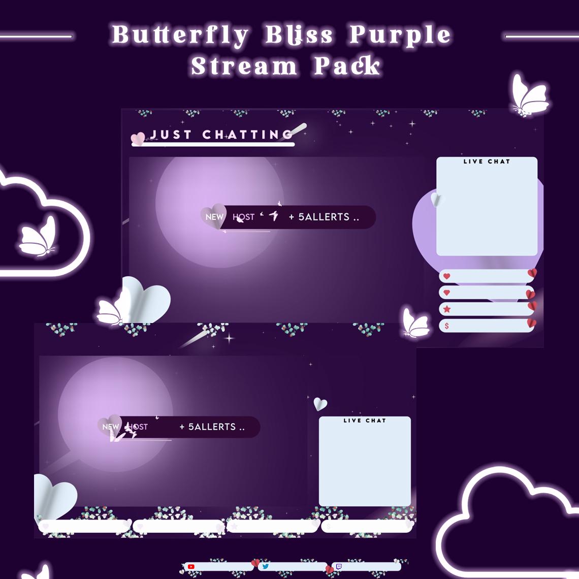 Butterfly Bliss Purple Stream Package