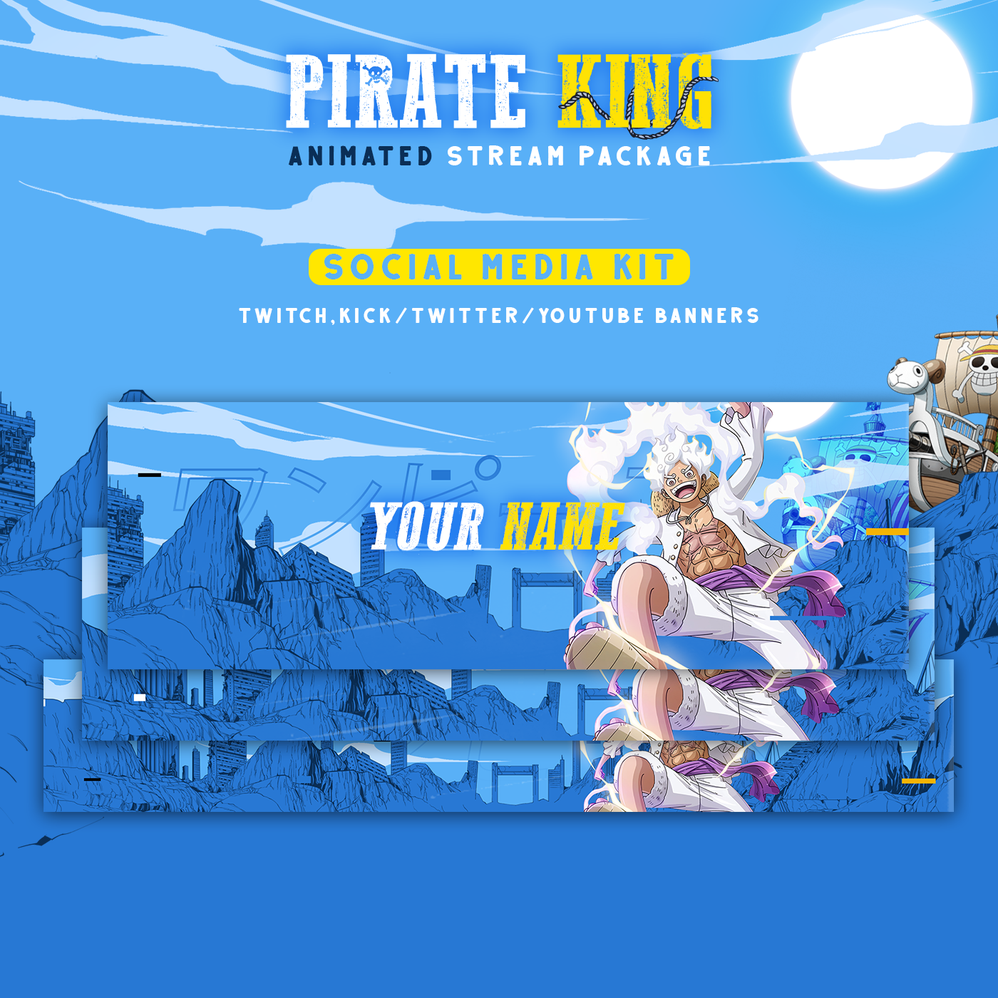 Animated stream package One piece Stream Package