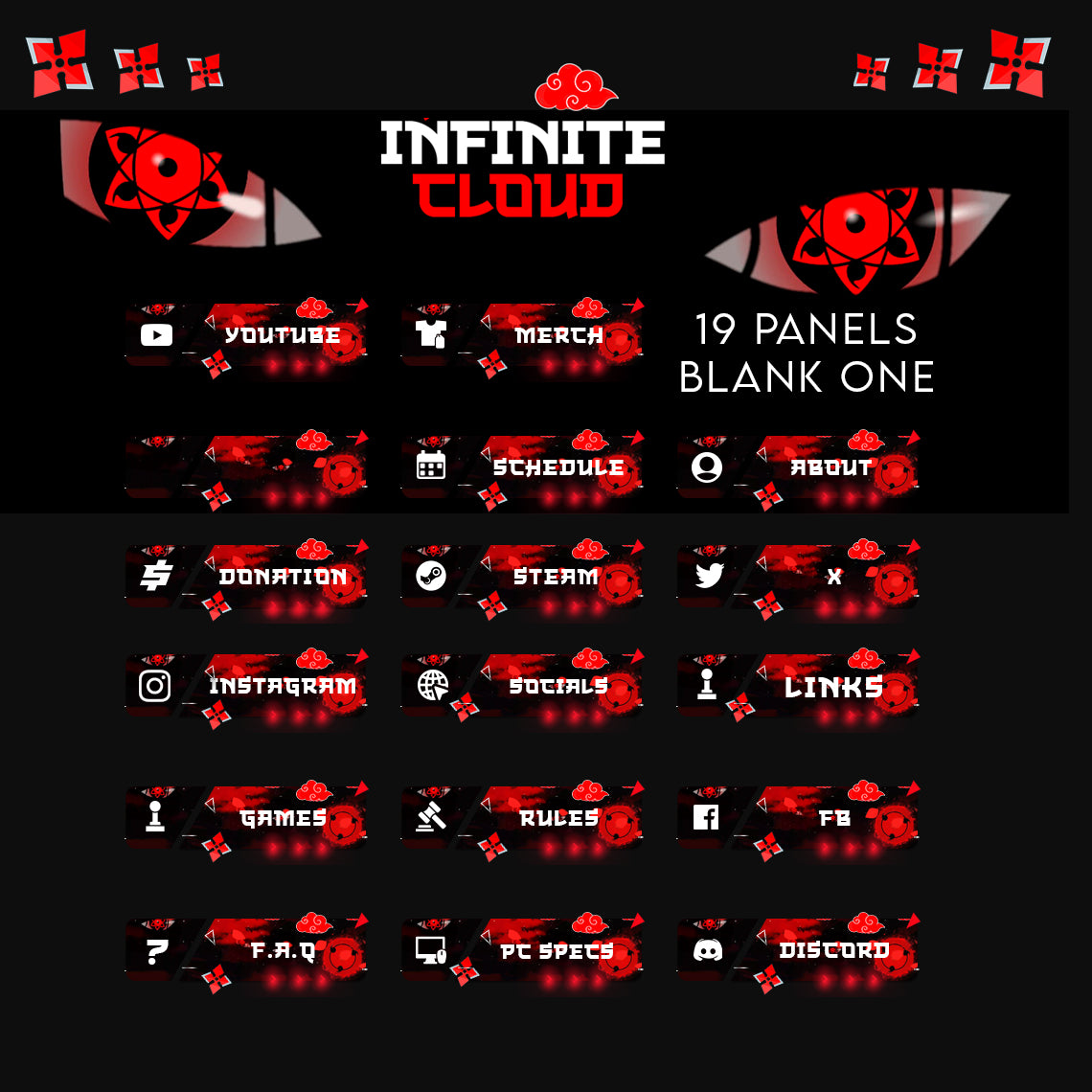 Infinite Cloud Stream Package Twitch overlays full stream package