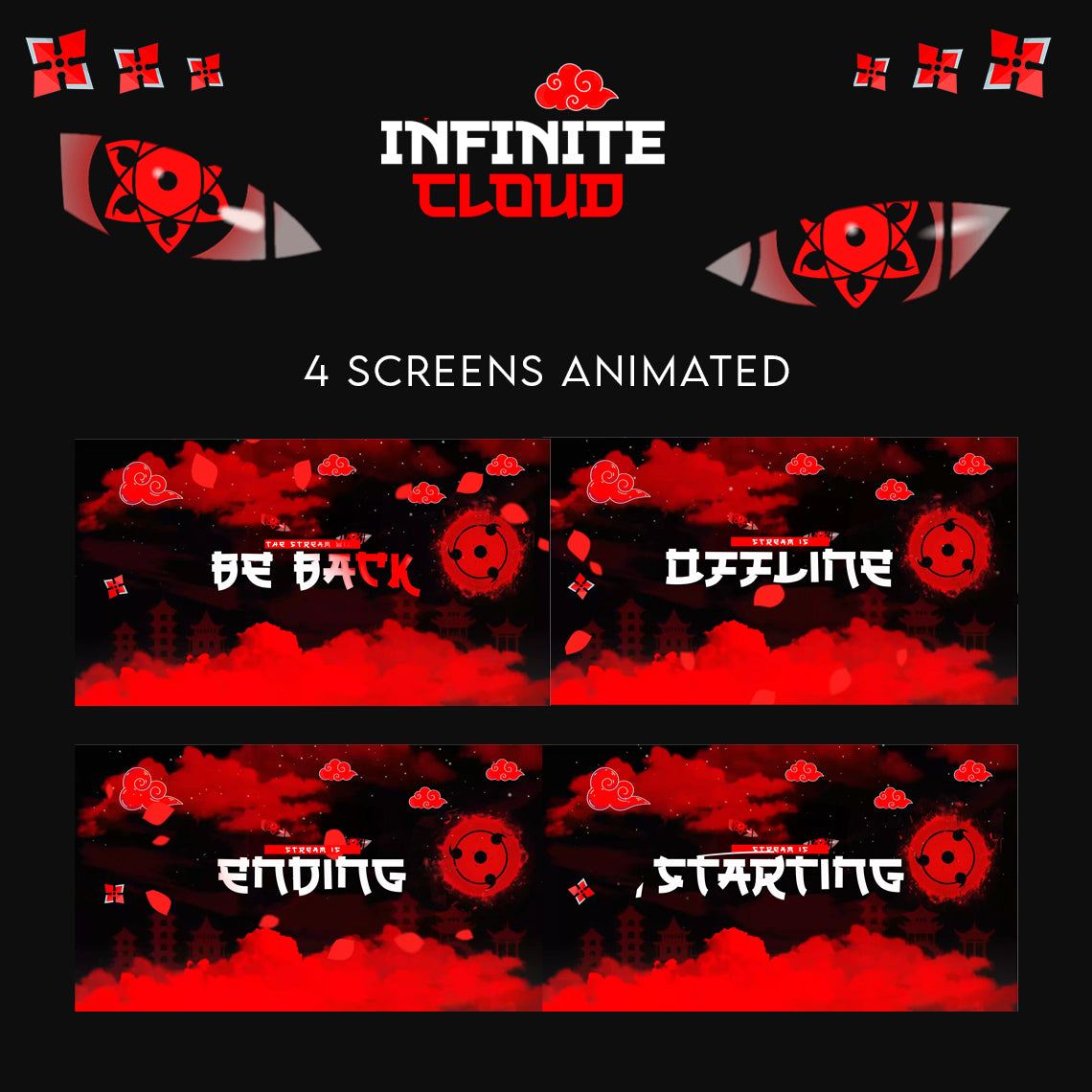 Infinite Cloud Stream Package Twitch overlays full stream package