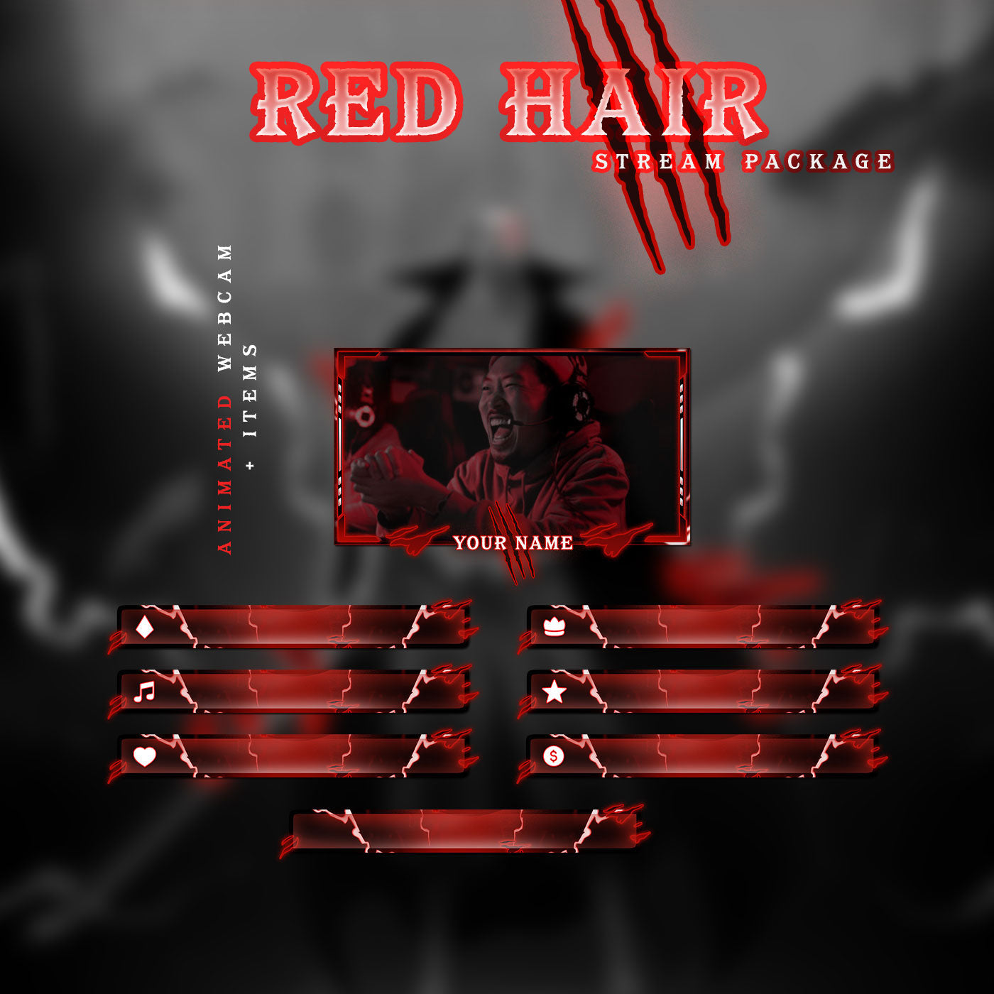 The Great Pirate Red Hair Shanks Stream Package Full Twitch