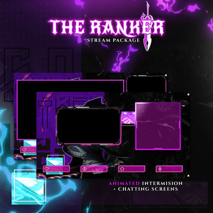 The Ranker Solo Leveling Anime Twitch Overlays full Stream Package