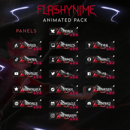 Jujutsu Kaisen Stream Package Twitch overlays full stream package