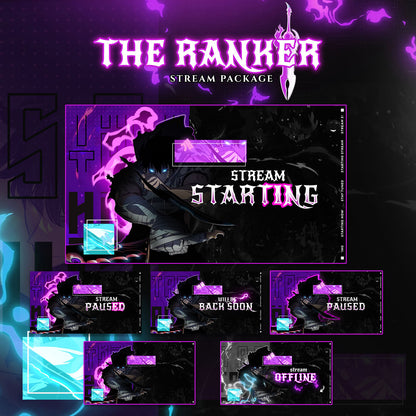 The Ranker Solo Leveling Anime Twitch Overlays full Stream Package