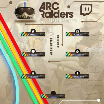 ARC Raiders Stream Overlay Manga Intermission Chatting Screens