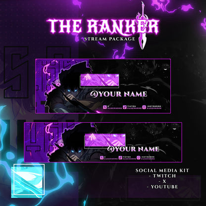 The Ranker Solo Leveling Anime Twitch Overlays full Stream Package