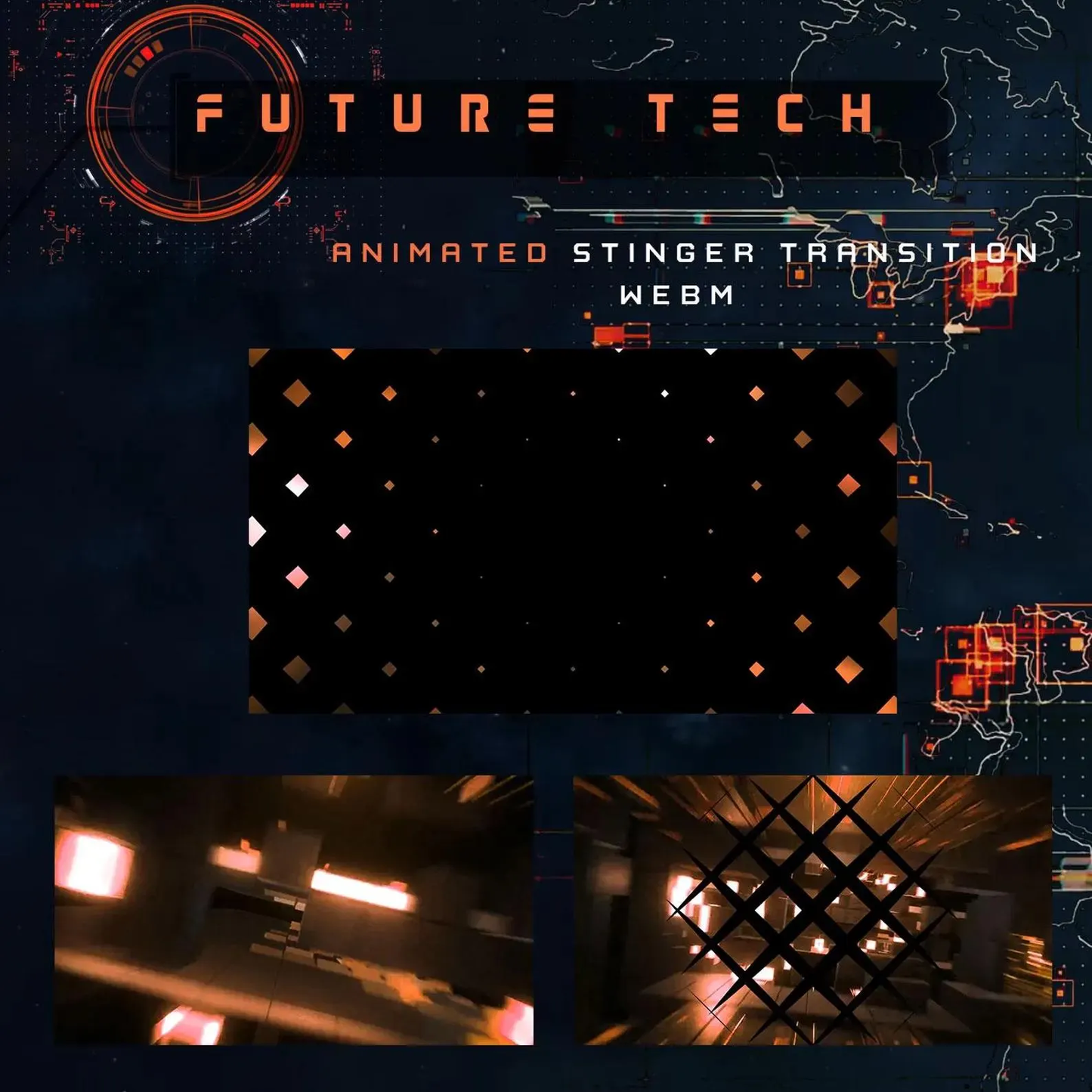 Premium Futuristic Stream Package Full Twitch Stream