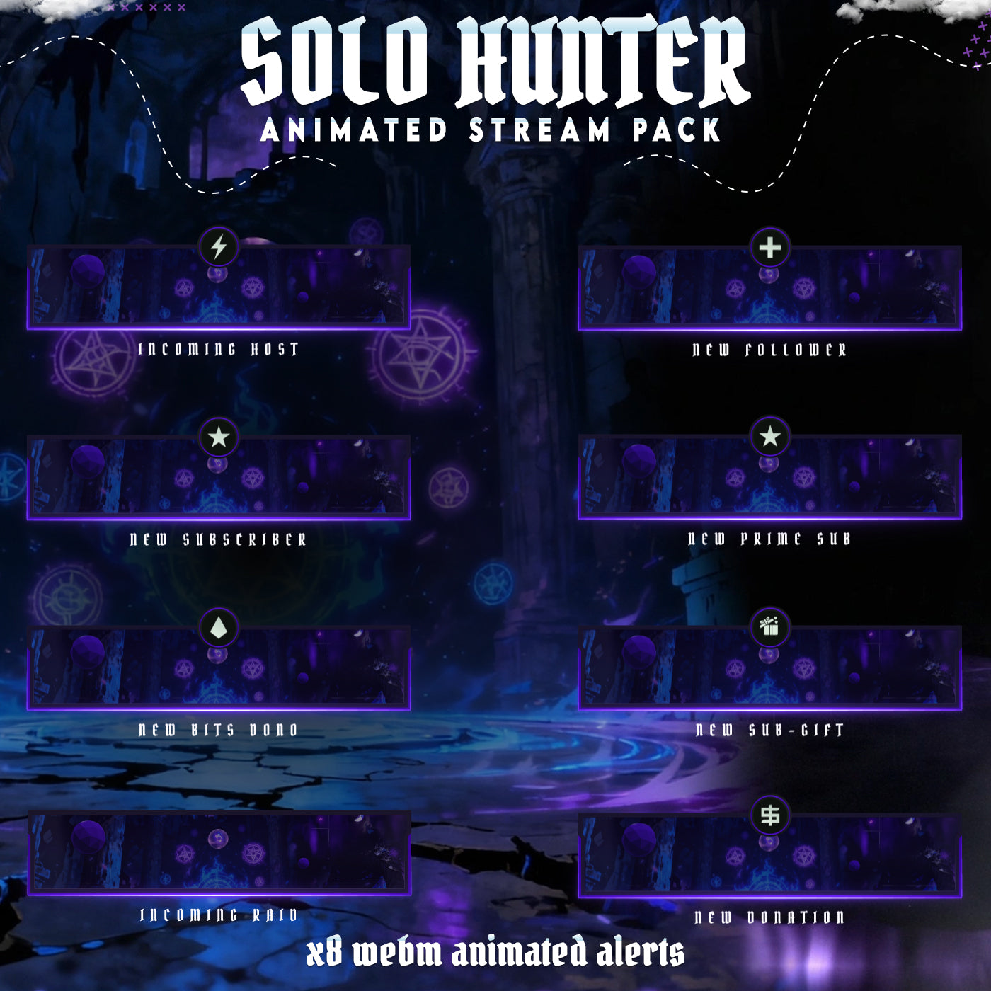 Solo Hunter Stream Package Animated Full Animated Package