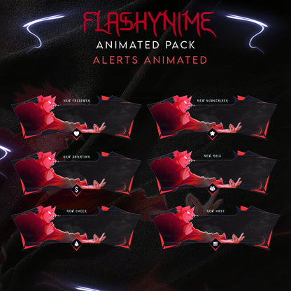 Jujutsu Kaisen Stream Package Twitch overlays full stream package