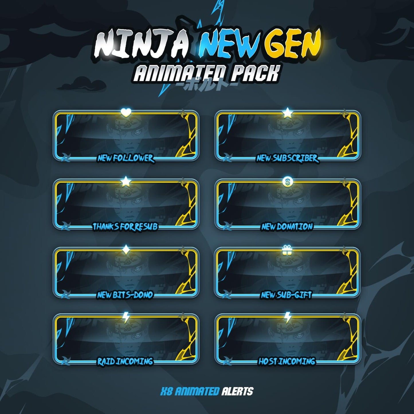 Ninja Boruto Next Gen Naruto Animated Stream Pack