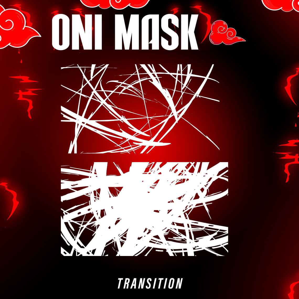 Oni Mask Stream Package Twitch overlays full stream package