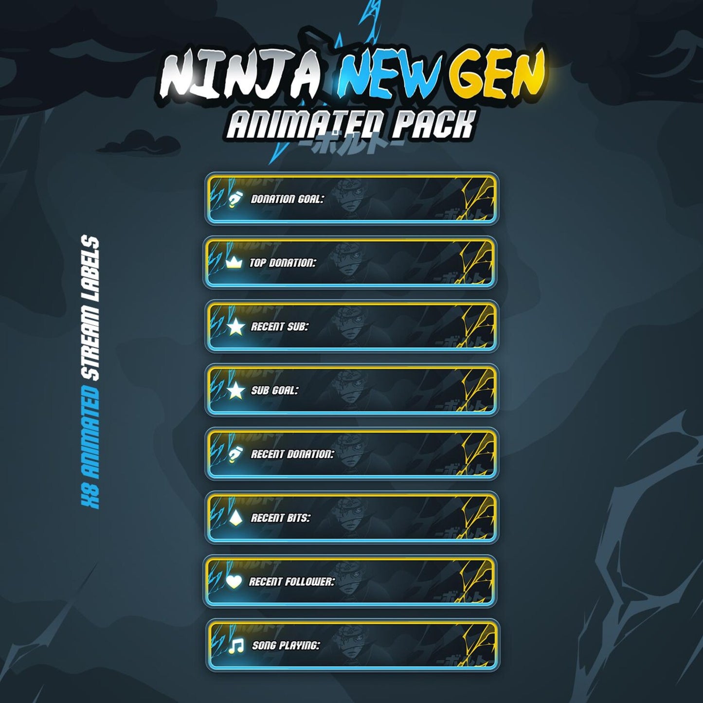 Ninja Boruto Next Gen Naruto Animated Stream Pack